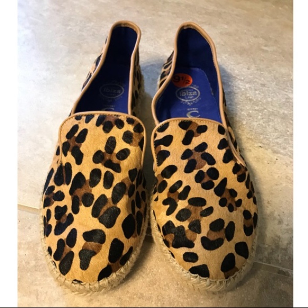 Leopard Print Espadrille Flats